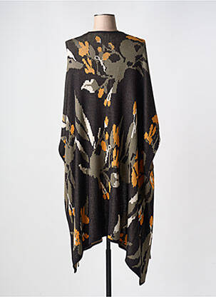 Poncho coupe ample noir ZHENZI femme