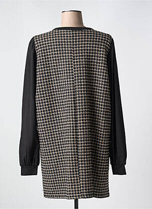Veste casual col rond noir ZHENZI femme