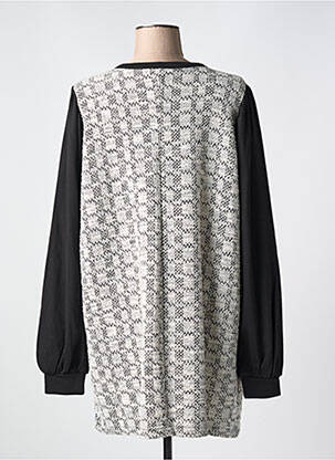 Veste casual col rond noir ZHENZI femme