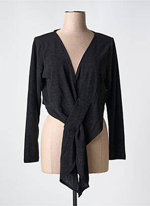 Boléro maille fine noir G!OZE femme