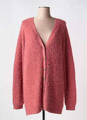 Gilet manches longues rose ZHENZI pour femme seconde vue