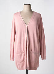 Gilet manches longues rose ZHENZI pour femme seconde vue