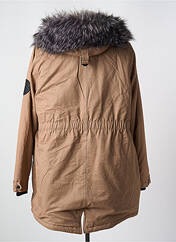 Manteau long marron ZHENZI pour femme seconde vue