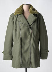 Manteau long vert CHRISTY pour femme seconde vue