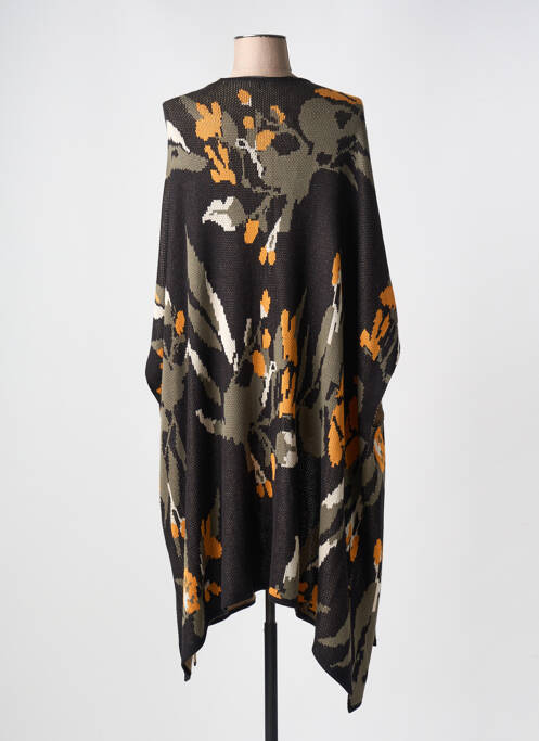 Poncho coupe ample noir ZHENZI femme