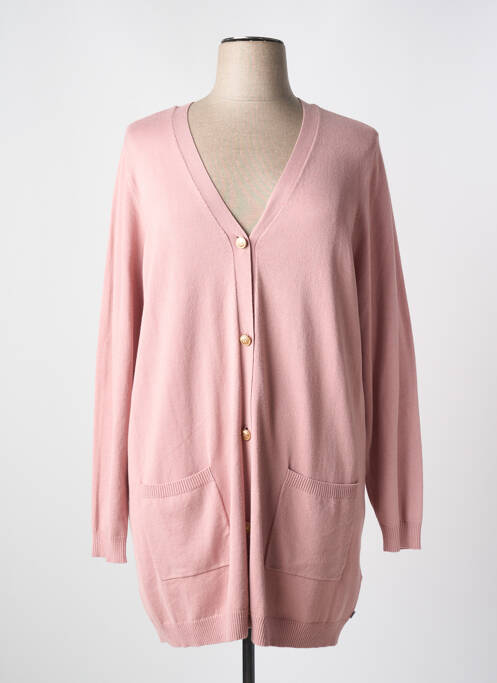 Gilet manches longues rose ZHENZI pour femme