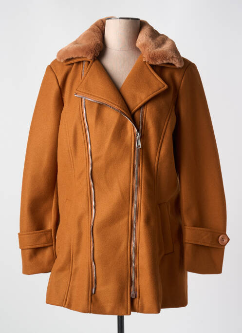 Manteau long marron CHRISTY pour femme