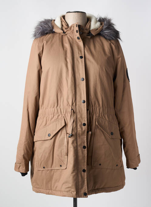 Manteau long marron ZHENZI pour femme