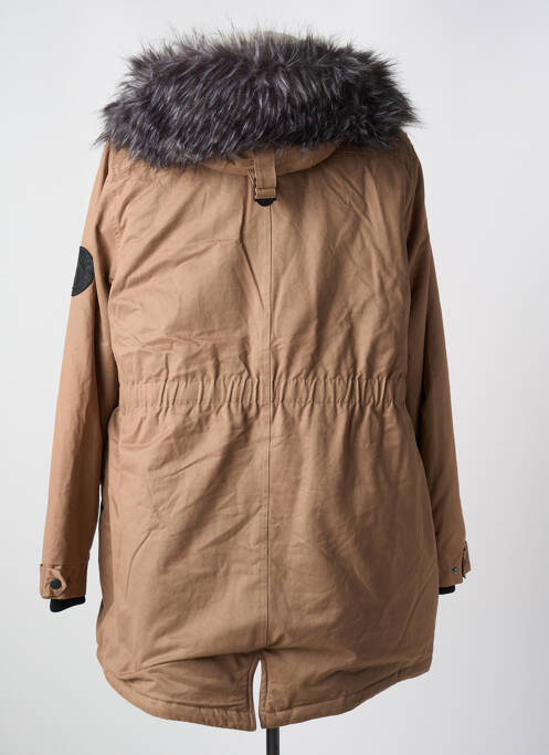 Manteau long marron ZHENZI pour femme