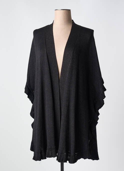 Poncho noir ZHENZI pour femme