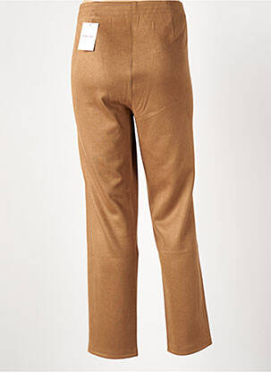 Pantalon droit taille élastique beige BARBARA LEBEK femme