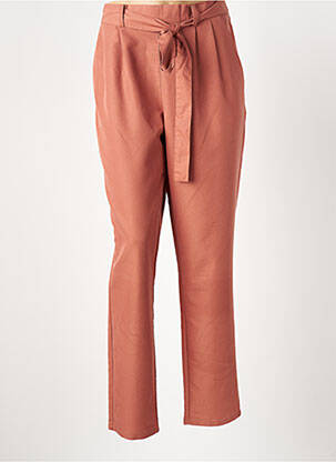 Pantalon droit taille élastique orange DIANE LAURY femme