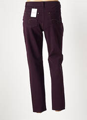 Pantalon droit violet ANNA MONTANA pour femme seconde vue