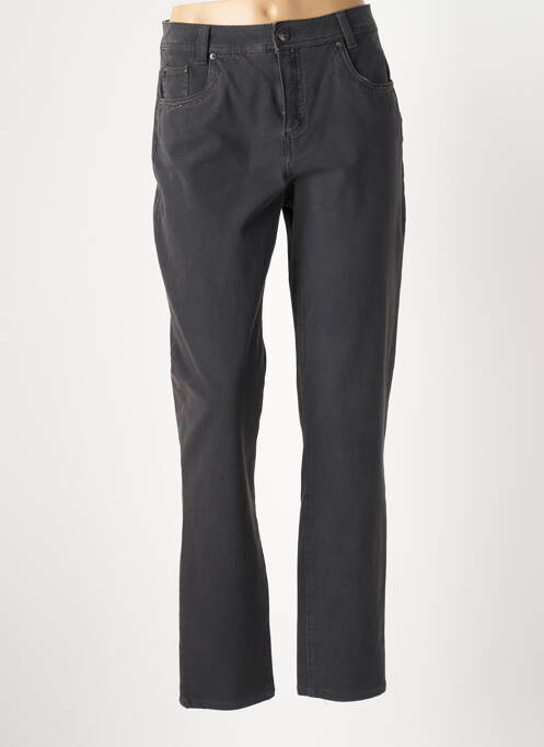 Pantalon droit gris ANNA MONTANA pour femme