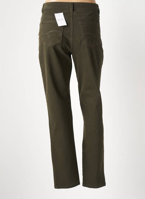 Pantalon droit vert ANNA MONTANA pour femme