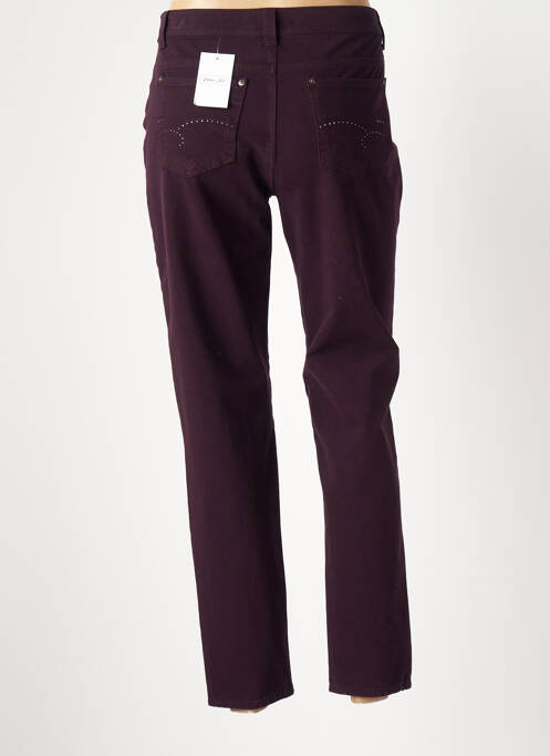 Pantalon droit violet ANNA MONTANA pour femme