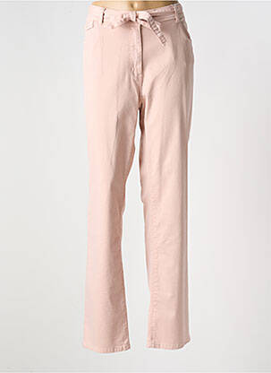 Pantalon droit stretch taille normale rose DIANE LAURY femme