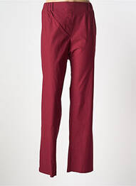 Jegging tissage popeline taille normale rouge SPG WOMAN femme
