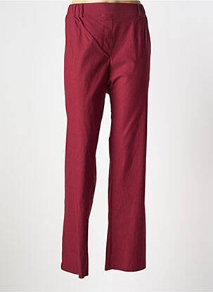 Jegging tissage popeline taille normale rouge SPG WOMAN femme