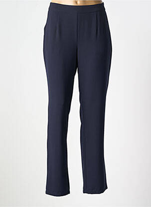 Pantalon chino poches taille haute bleu DIANE LAURY femme