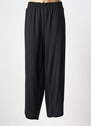 Pantalon droit stretch taille haute noir ZHENZI femme