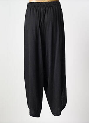 Pantalon droit stretch taille haute noir ZHENZI femme
