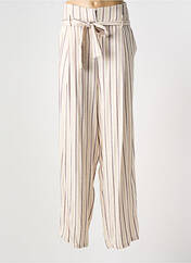 Pantalon large beige LILI & CAROLINE pour femme seconde vue