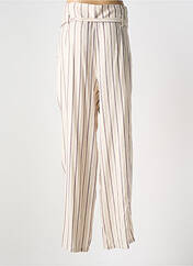 Pantalon large beige LILI & CAROLINE pour femme seconde vue