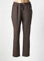 Pantalon slim marron DIANE LAURY pour femme seconde vue