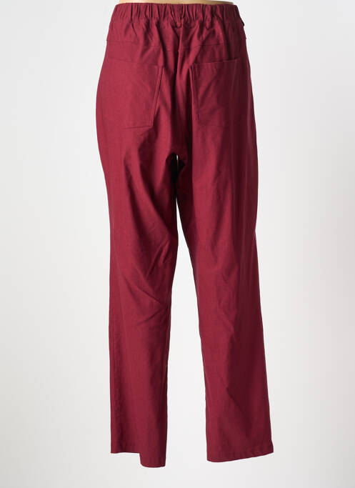 Jegging tissage popeline taille normale rouge SPG WOMAN femme