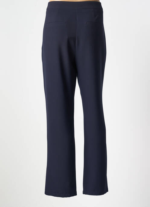 Pantalon chino taille à pinces taille haute bleu DIANE LAURY femme