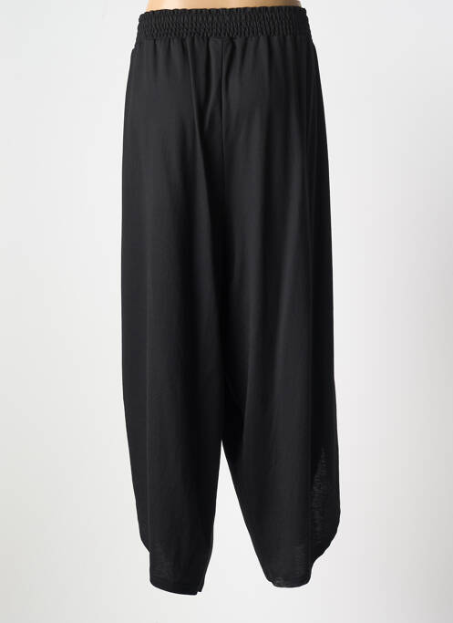 Pantalon droit stretch taille haute noir ZHENZI femme
