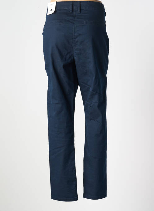 Pantalon chino tissage popeline taille normale bleu ZHENZI femme