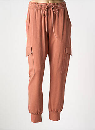 Pantalon cargo poches taille normale marron KAFFE femme