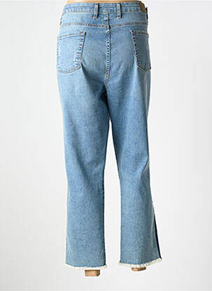 Jeans coupe large effet usé délavé taille normale bleu SPG JENUAN femme