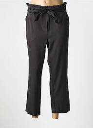 Pantalon 7/8 stretch taille normale noir ZHENZI femme