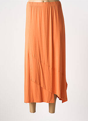 Jupe longue coupe droite orange G!OZE femme