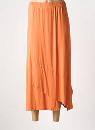 Jupe longue coupe droite orange G!OZE femme