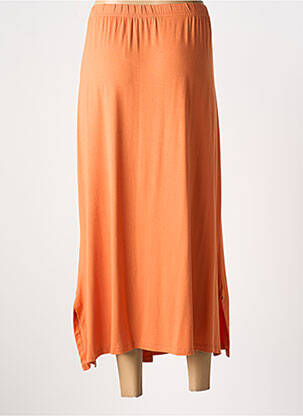 Jupe longue coupe droite orange G!OZE femme