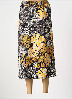 Jupe longue tissage crêpe marron DIANE LAURY femme