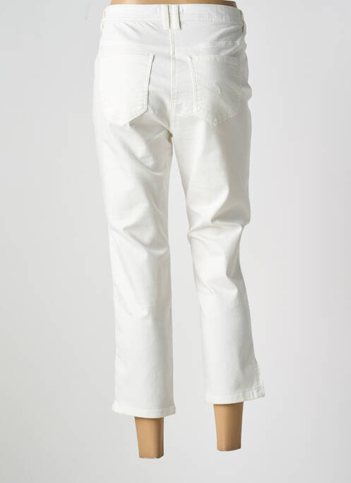 Pantalon 7/8 stretch taille normale blanc BARBARA LEBEK femme