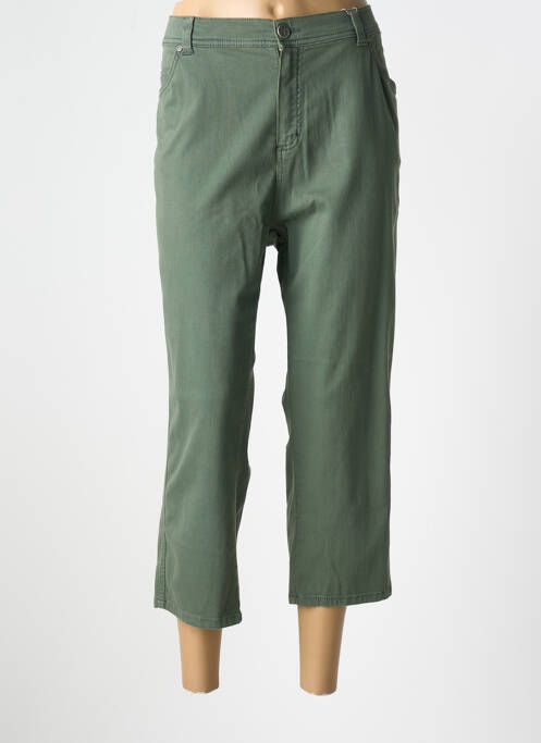 Pantalon 7/8 vert ANNA MONTANA pour femme
