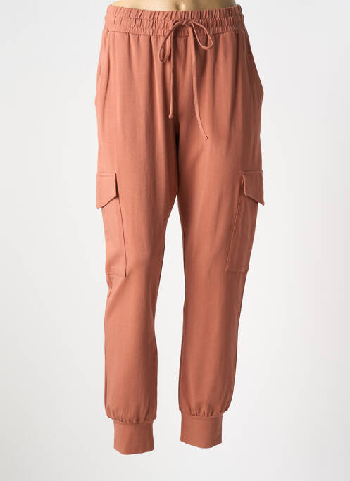 Pantalon cargo marron KAFFE pour femme