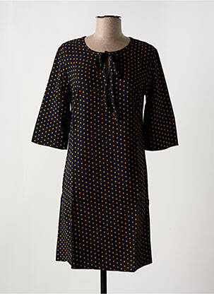 Robe mi-longue coupe évasée manches 3/4 noir LE BOUDOIR D'EDOUARD femme