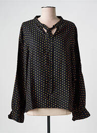 Blouse col rond manches longues noir LE BOUDOIR D'EDOUARD femme