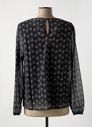 Blouse imprimé fantaisie manches longues noir LE BOUDOIR D'EDOUARD femme