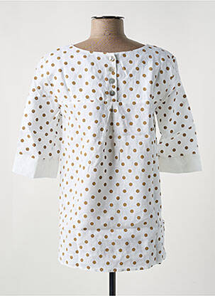 Blouse manches courtes manches courtes blanc LE BOUDOIR D'EDOUARD femme