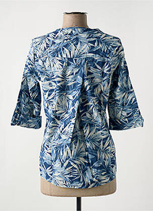 Blouse manches courtes manches courtes bleu LE BOUDOIR D'EDOUARD femme