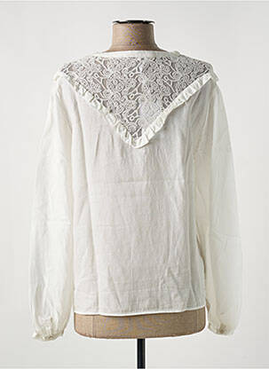 Blouse légère et transparente manches longues blanc LE BOUDOIR D'EDOUARD femme