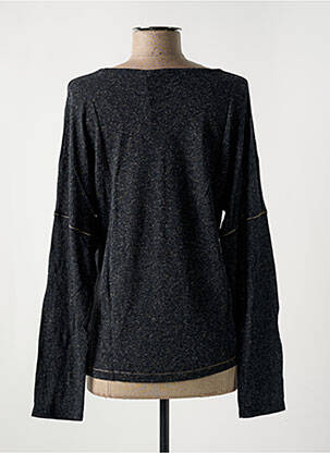 Pull tissage chiné manches longues gris LE BOUDOIR D'EDOUARD femme